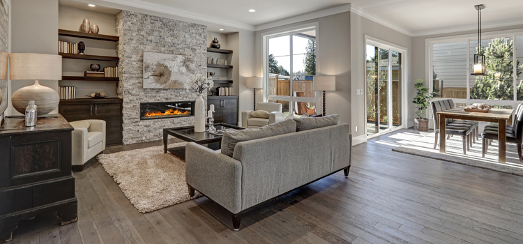 Clean Hardwood Floors Living Room Open Concept